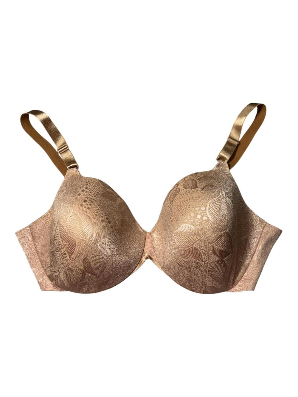 Bali Floral Lace Underwire T-Shirt Bra Beige 42D